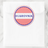 Dubrovnik City Pride Emblem – Croatian Identity Ronde Sticker (Tas)
