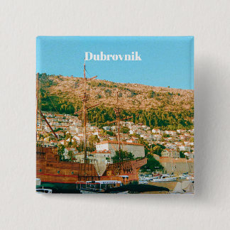 Dubrovnik - Croatia Vierkante Button 5,1 Cm