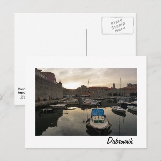 Dubrovnik Harbour Briefkaart (Voorkant / Achterkant)
