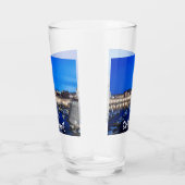 Dubrovnik haven en muren verlicht 's nachts glas (Rechts)