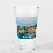 Dubrovnik haven en stadscentrum glas (Voorkant)