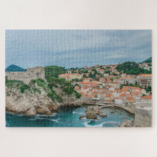 Dubrovnik haven en stadscentrum legpuzzel