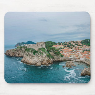 Dubrovnik haven en stadscentrum muismat