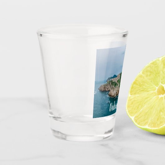 Dubrovnik haven en stadscentrum shot glas (Links)