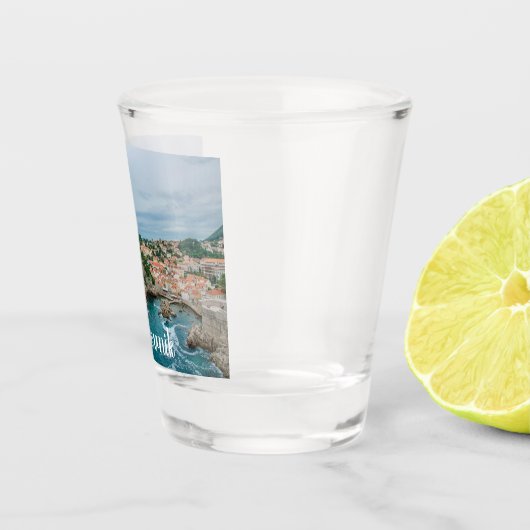 Dubrovnik haven en stadscentrum shot glas (Rechts)