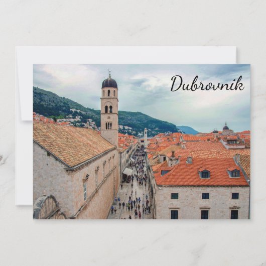 Dubrovnik hoofdstraat, Kroatië (Voorkant)