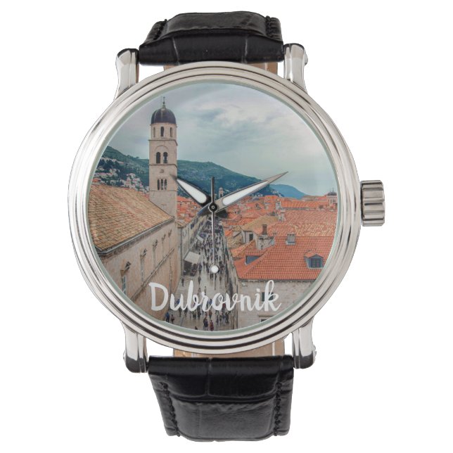 Dubrovnik hoofdstraat, Kroatië Horloge (Voorkant)