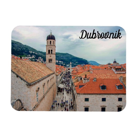 Dubrovnik hoofdstraat, Kroatië Magneet (Horizontaal)