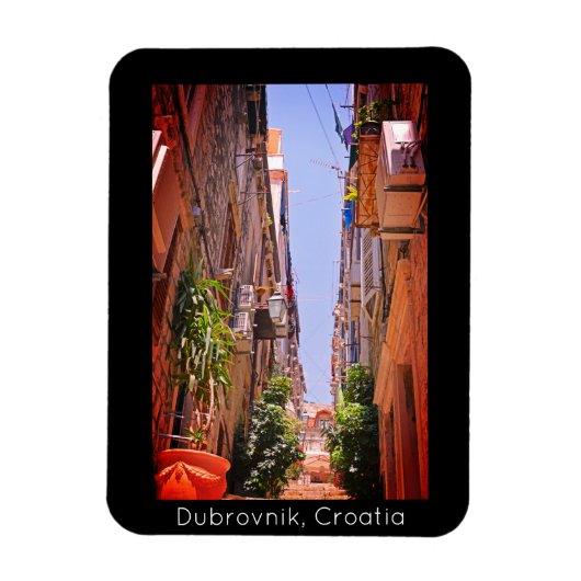 Dubrovnik in de oude stadscentra II-vakantieoorden Magneet (Verticaal)