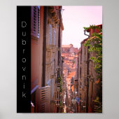 Dubrovnik in de Oude Stadswal III Poster (Voorkant)