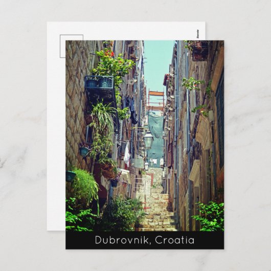 Dubrovnik in de Oude stadzalen Feestdagenkaart (Voorkant / Achterkant)