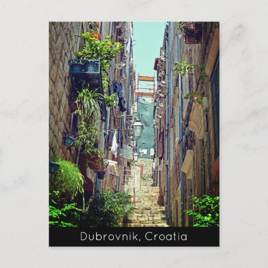 Dubrovnik in de Oude stadzalen Feestdagenkaart (Voorkant)