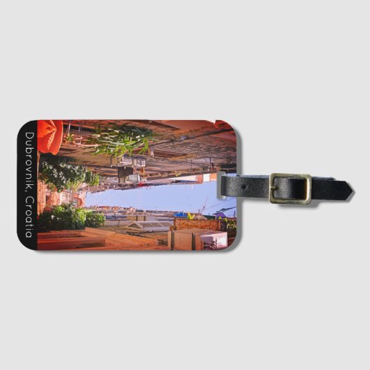 Dubrovnik in de Oude Walls II-feestdag Bagagelabel (Voorkant (horizontaal))