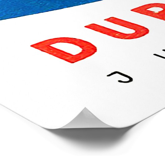 Dubrovnik, Joegoslavië, Adriatisch zee,  Poster (Hoek)