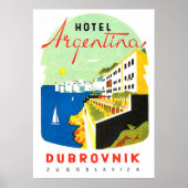 Dubrovnik, Joegoslavië, Adriatisch zee, Poster (Voorkant)