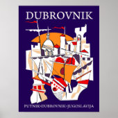 Dubrovnik, Joegoslavië Poster (Voorkant)