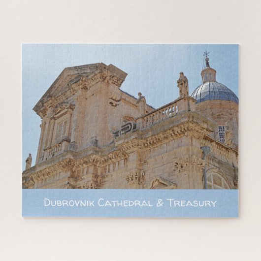 Dubrovnik kathedraal en schatkist legpuzzel (Horizontaal)