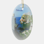 Dubrovnik Kroatië Aangepaste kerstversiering Keramisch Ornament (Rechts)