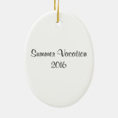 Dubrovnik Kroatië Aangepaste kerstversiering Keramisch Ornament (Achterkant)