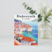 Dubrovnik Kroatië Adriatische Zee Oude Stad Briefkaart (Staand voorkant)