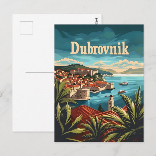 Dubrovnik Kroatië Briefkaart (Voorkant / Achterkant)