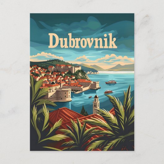 Dubrovnik Kroatië Briefkaart (Voorkant)