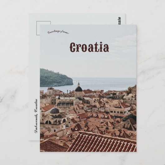 Dubrovnik Kroatië Briefkaart (Voorkant / Achterkant)