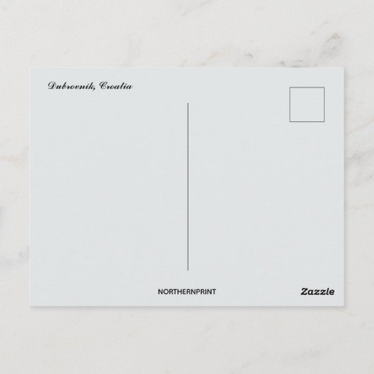 Dubrovnik Kroatië Briefkaart (Achterkant)