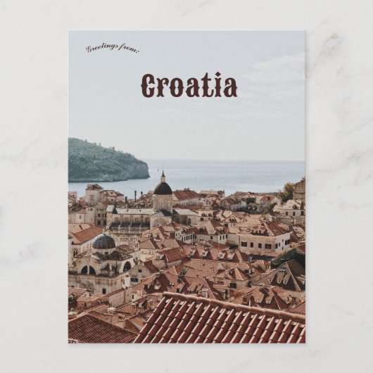 Dubrovnik Kroatië Briefkaart (Voorkant)