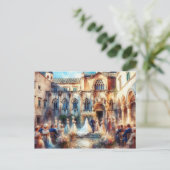 Dubrovnik Kroatië bruiloft Sponza Palace Briefkaart (Staand voorkant)