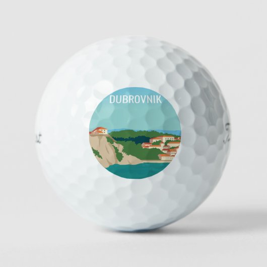 Dubrovnik Kroatië Golfballen (Voorkant)