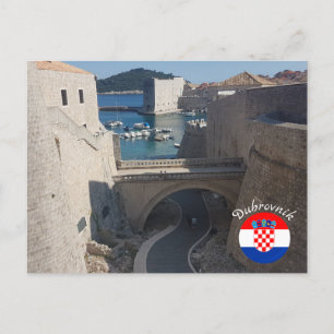 Dubrovnik Kroatië     Hrvatska   Adriatisch Zee Briefkaart