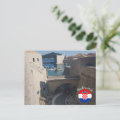 Dubrovnik Kroatië | | Hrvatska | Adriatisch Zee Briefkaart (Staand voorkant)