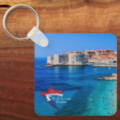 Dubrovnik Kroatië | | Hrvatska | Adriatisch Zee Sleutelhanger (Voorkant)