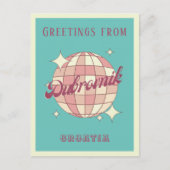 Dubrovnik Kroatië Hrvatska Retro  Briefkaart (Voorkant)