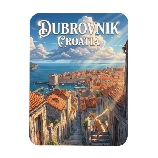 Dubrovnik, Kroatië Kroatië Magneet (Verticaal)