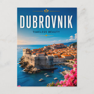 🏰 Dubrovnik Kroatië Kuststad Huisdecoratie 🌊 Briefkaart