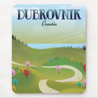 dubrovnik kroatië landschapsposter.