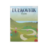 dubrovnik kroatië landschapsposter. notitieblok (Linkerzijde)