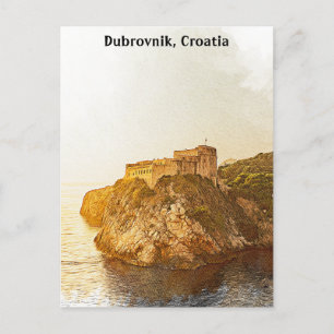 Dubrovnik Kroatië Lovrijenac Fortress Briefkaart