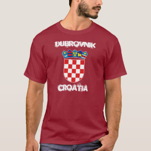 Dubrovnik, Kroatië met wapenschild T-shirt