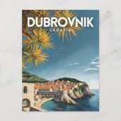Dubrovnik Kroatië Nostalgische Retro Reizen Briefkaart (Voorkant)