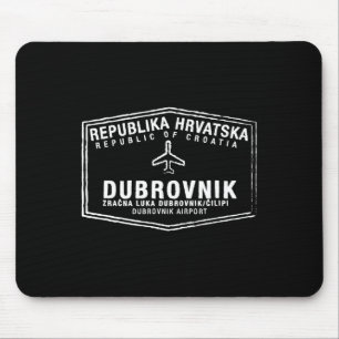 Dubrovnik Kroatië Paspoort Stempel Vakantie Reizen Muismat