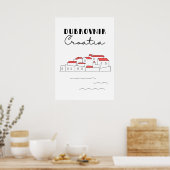 Dubrovnik Kroatië Poster (Keuken)