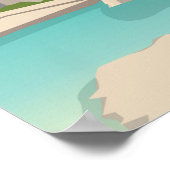 Dubrovnik Kroatië: reisposter dubrovnik oude stad Poster (Hoek)