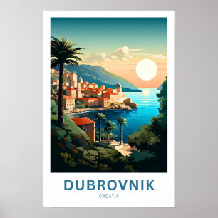 Dubrovnik Kroatië Reisprint Poster