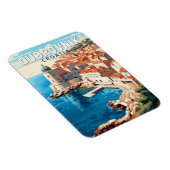 Dubrovnik Kroatië Reizen Kunst Vintage Magneet (Rechterzijde)