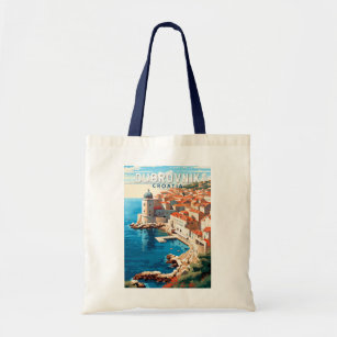 Dubrovnik Kroatië Reizen Kunst Vintage Tote Bag