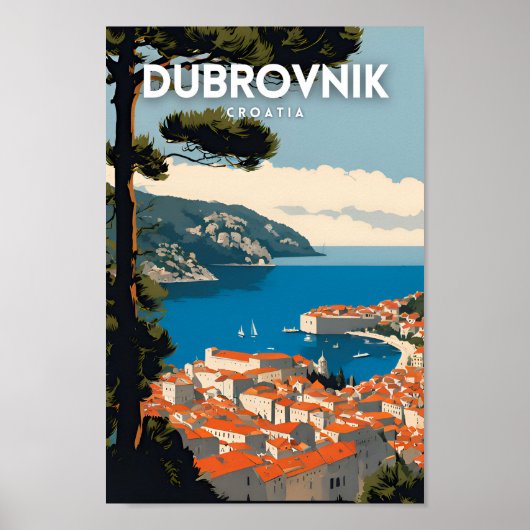Dubrovnik Kroatië Reizen Poster (Voorkant)