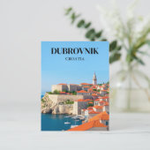 Dubrovnik, Kroatië Reizen Vintage Briefkaart (Staand voorkant)